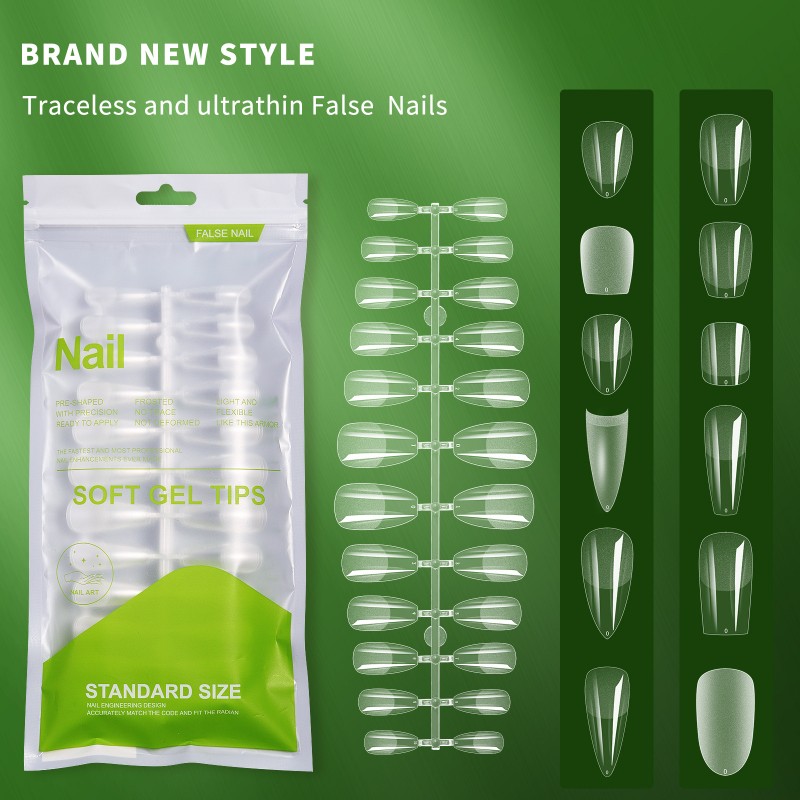 Prodlužovací gelové nehtové tipy