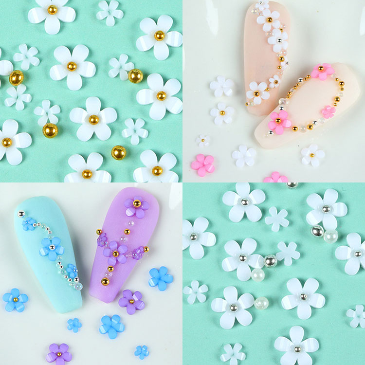 Květiny Nail Art Doplňky