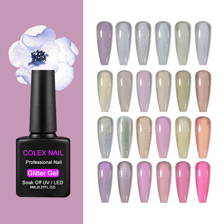 Lesk s nízkým zápachem Glitter Gel